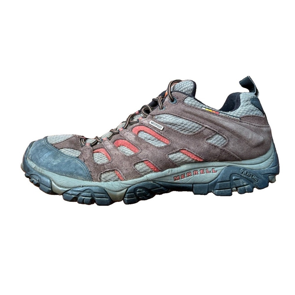 Merrell Moab II Ventilator Men's 12 Brown Suede Mesh Lace Up Hiking Shoes